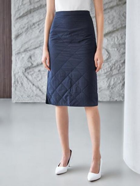 MOTF PREMIUM QUILTED STRAIGHT FIT SKIRT offers at $19 in SheIn