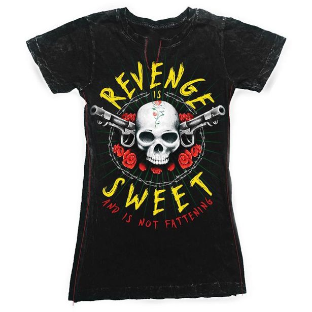 Lethal Angel Women's Revenge Is Sweet Tee discount at $41.99