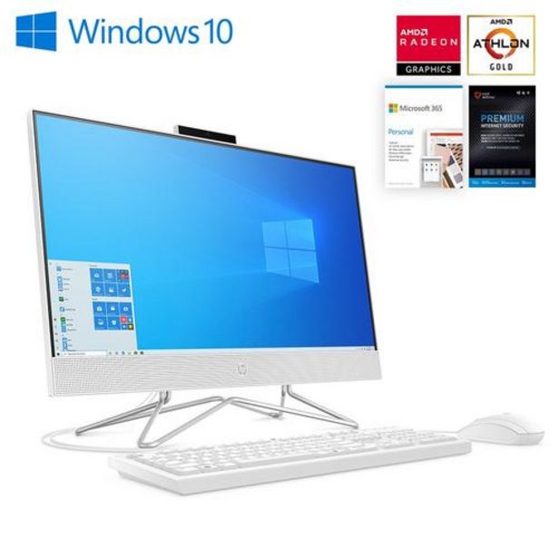 24" All-in-One Desktop w/ Microsoft 365 Personal & Total Defense Internet Security discount at $112.99