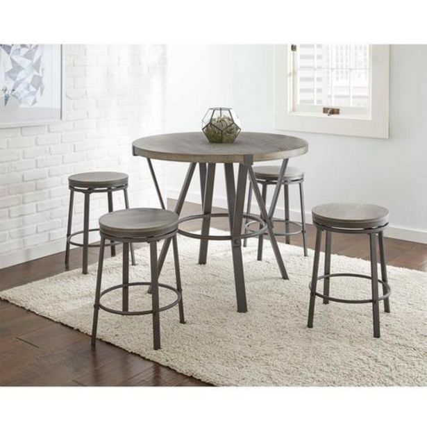 5 - Piece Portland II Bar Table w/ Barstools offers at $45.9 in Aaron's