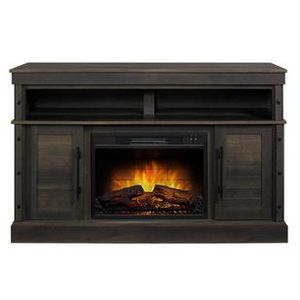54" TV Stand Media Fireplace w/ 23" Firebox Insert offers at $39.99 in Aaron's