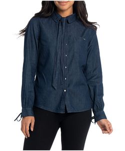 Lois Women's India Long Sleeve Denim Shirt with Bowtie offers at $47.99 in Mark's
