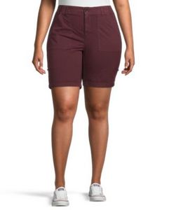 Women's Garment Wash High Rise Bermuda Shorts offers at $23.99 in Mark's