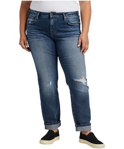 Silver Women's Beau High Rise Slim Leg Jeans Plus Size - offers at $62.4 in Mark's
