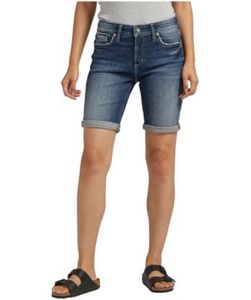 Women's Elyse Curvy Fit Mid Rise Bermuda Jean Shorts offers at $78 in Mark's