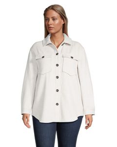 Denver Hayes Women's Core Button Front Shacket offers at $79.99 in Mark's