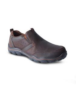 Men's Montz Devent Relaxed Fit Moc Slip-On Shoes - Dark Brown offers at $89.99 in Mark's