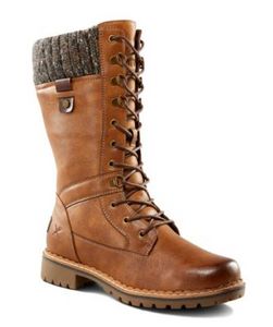 Women's Lauren Lined Lace Up Boots - Tan offers at $69.99 in Mark's