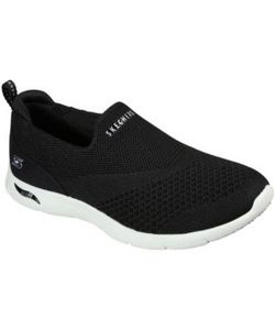 Women's Arch Fit Refine - Don't Go Stretch Fit Slip On Walking Shoes - Black White offers at $99.99 in Mark's