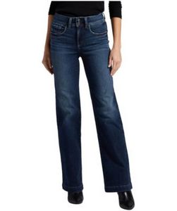 Women's Avery Curvy High Rise Trouser Leg Jeans offers at $75.59 in Mark's