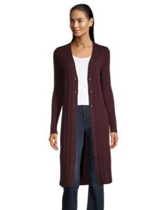 Women's Rib-Knit Long Cardigan offers at $24.98 in Mark's