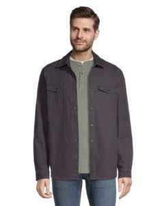 Men's Flannel Lined Cotton Canvas Shacket offers at $89.99 in Mark's