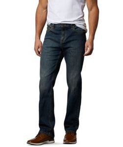 Men's FLEXTECH Classic Fit Straight Leg Stretch Jeans - Dark Tint offers at $34.99 in Mark's