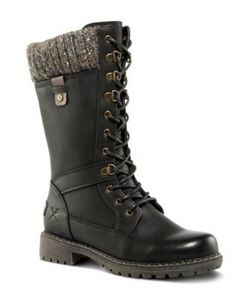 Women's Lauren Lace Up Boots - Black offers at $119.99 in Mark's