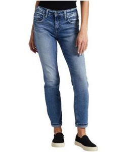 Women's Boyfriend Mid Rise Slim Leg Jeans - ONLINE ONLY offers at $62.4 in Mark's