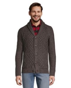 Men's Heritage Cable Button Shawl Cardigan Sweater offers at $62.99 in Mark's