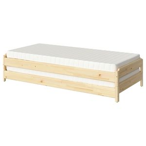 Stackable bed with 2 mattresses offers at $535 in IKEA