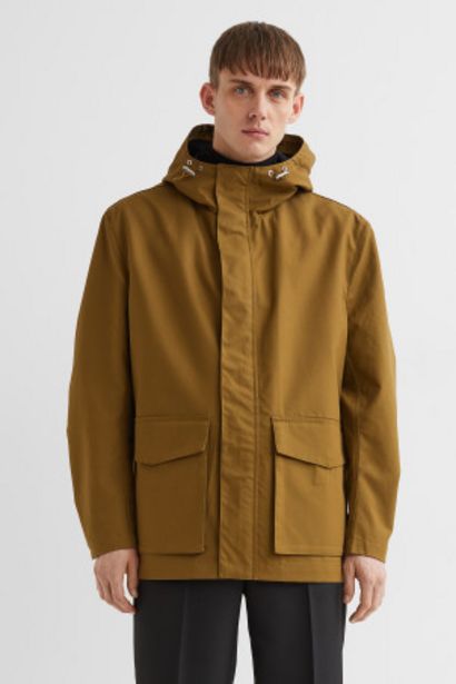 Water-repellent Parka offers at $32.99 in H&M