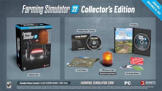 Farming Simulator 22 Collectors Edition offers at $99.99 in Game Stop