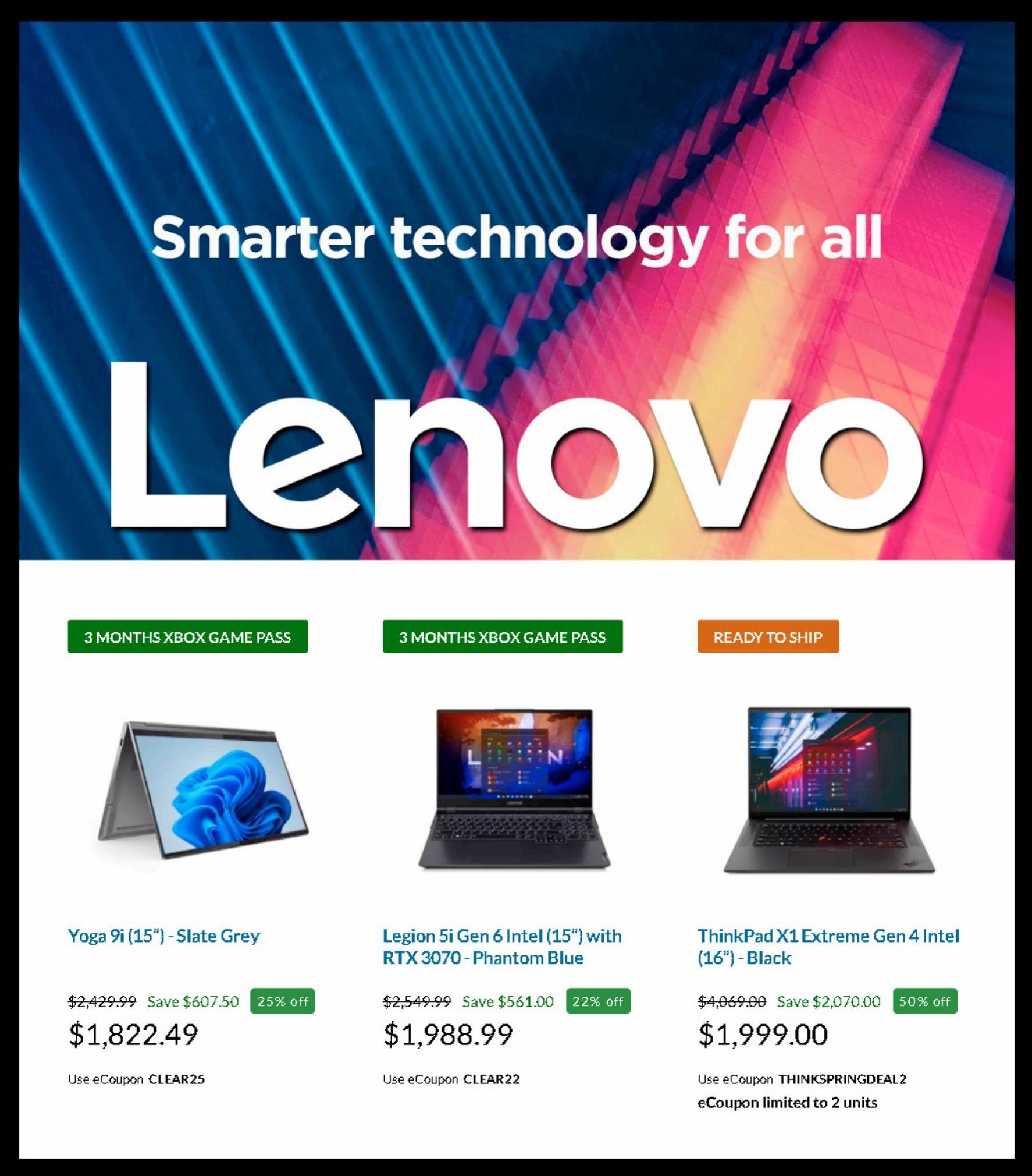 Season offers in Lenovo