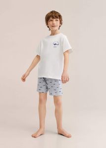 Short cotton pyjamas offers at $29.99 in Mango