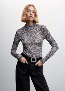Printed long sleeve t-shirt offers at $29.99 in Mango