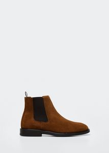 Suede Chelsea ankle boots offers at $179.99 in Mango
