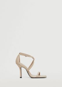 Strappy heeled sandals offers at $39.99 in Mango