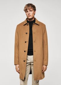 Reversible wool trench coat offers at $209.99 in Mango