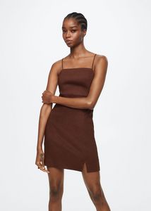 Linen strap dress offers at $61.99 in Mango