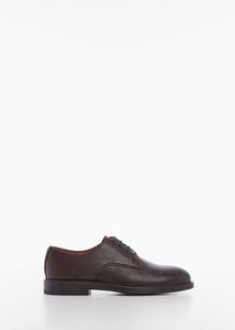 Leather blucher shoes offers at $149.99 in Mango