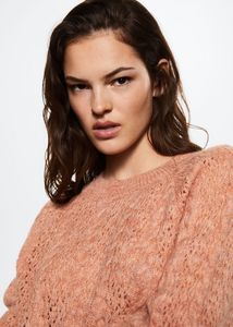 Openwork knit sweater offers at $39.99 in Mango