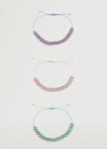 Pack of 3 bracelets offers at $8.99 in Mango