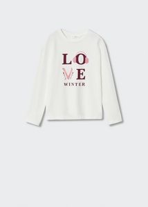 Printed long sleeve t-shirt offers at $9.99 in Mango