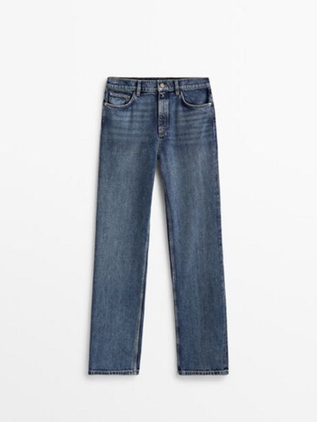 Straight Fit High-Waist Jeans offers at $129 in Massimo Dutti