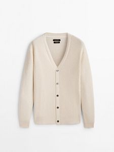 Textured Wool Blend Cardigan offers at $129 in Massimo Dutti