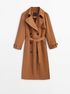Linen Trench Coat With Belt -Studio offers at $599 in Massimo Dutti