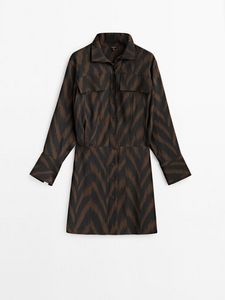 Short Zebra Print Dress offers at $199 in Massimo Dutti