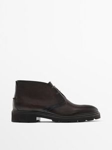 Nappa Leather Safari Boots offers at $175.2 in Massimo Dutti
