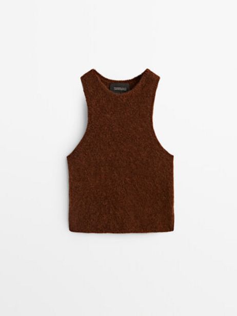 Knit Halter Top - Limited Edition offers at $149 in Massimo Dutti