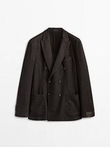 Double-Breasted Wool Blazer offers at $197.4 in Massimo Dutti