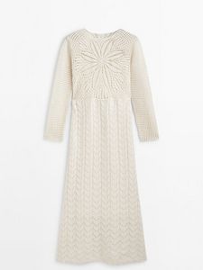 Crochet Knit Dress - Studio offers at $499 in Massimo Dutti