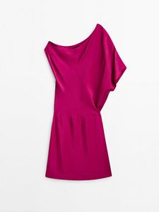 Asymmetric Short Dress - Studio offers at $329 in Massimo Dutti