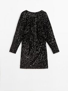 Short Sequinned Dress offers at $279 in Massimo Dutti