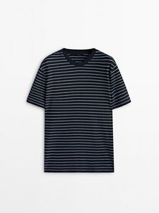 Cotton Striped T-Shirt offers at $55.9 in Massimo Dutti