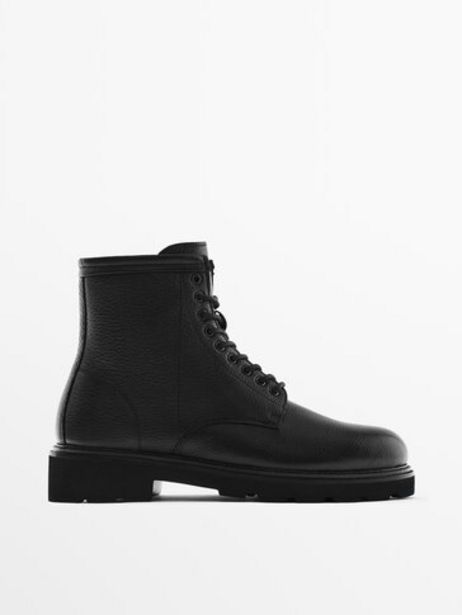 Leather Boots - Limited Edition offers at $359 in Massimo Dutti