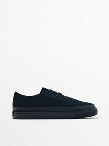Navy Canvas Trainers - Studio offers at $199 in Massimo Dutti