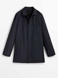 Lightweight 3/4 Length Technical Trench Coat offers at $219 in Massimo Dutti