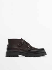 Nappa Leather Monk Ankle Boots offers at $149 in Massimo Dutti