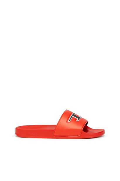 Pool slides with embedded D logo offers at $45 in Diesel